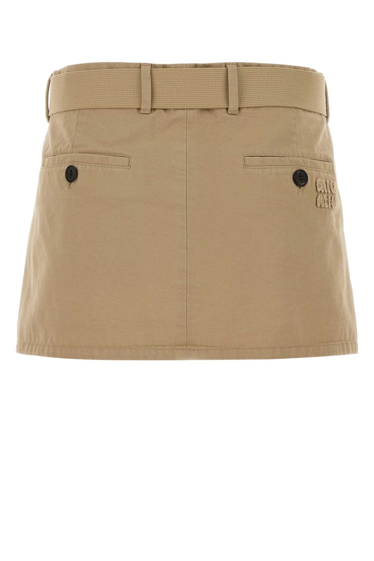 [Miu Miu] Mini skirt SS26 MG2637SOOO19EK F0006