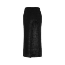[Alanui] Long skirt SS26 LWHL02CR26KNI0011010 BLACK