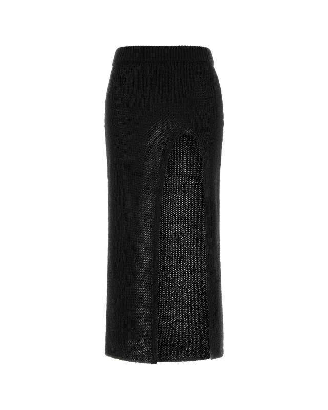 [Alanui] Long skirt SS26 LWHL02CR26KNI0011010 BLACK