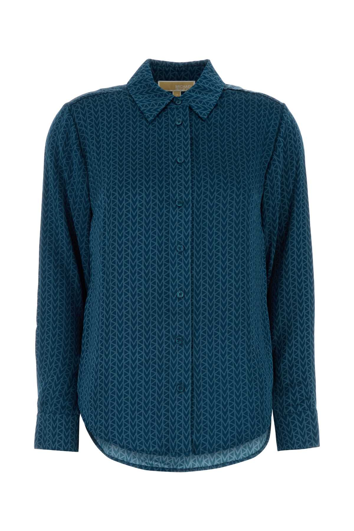 [MICHAEL BY MICHAEL KORS] Shirts Long Sleeve SS26 MR640V6KH6 RIVERBLUE
