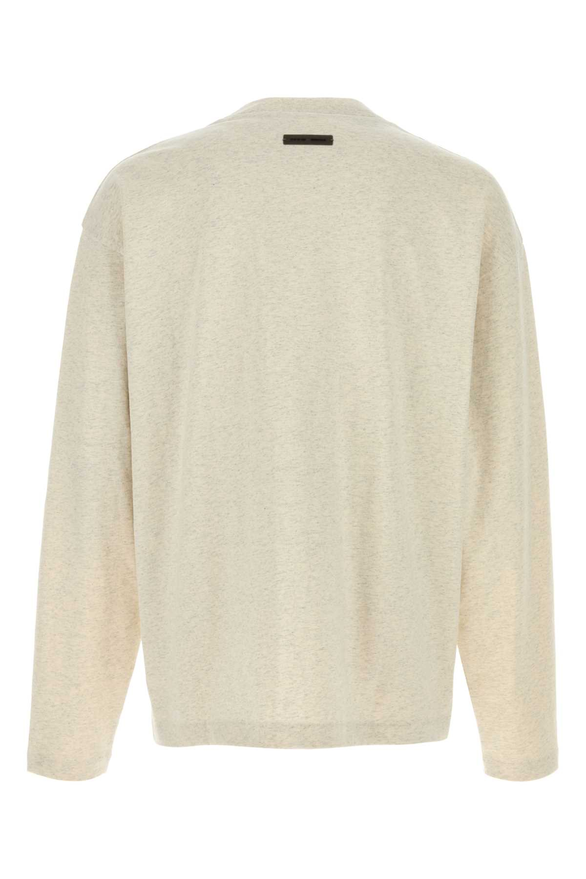 [FEAR OF GOD ESSENTIAL] T-shirts Long Sleeve SS26 125HO254202F OATMEALHEATHER