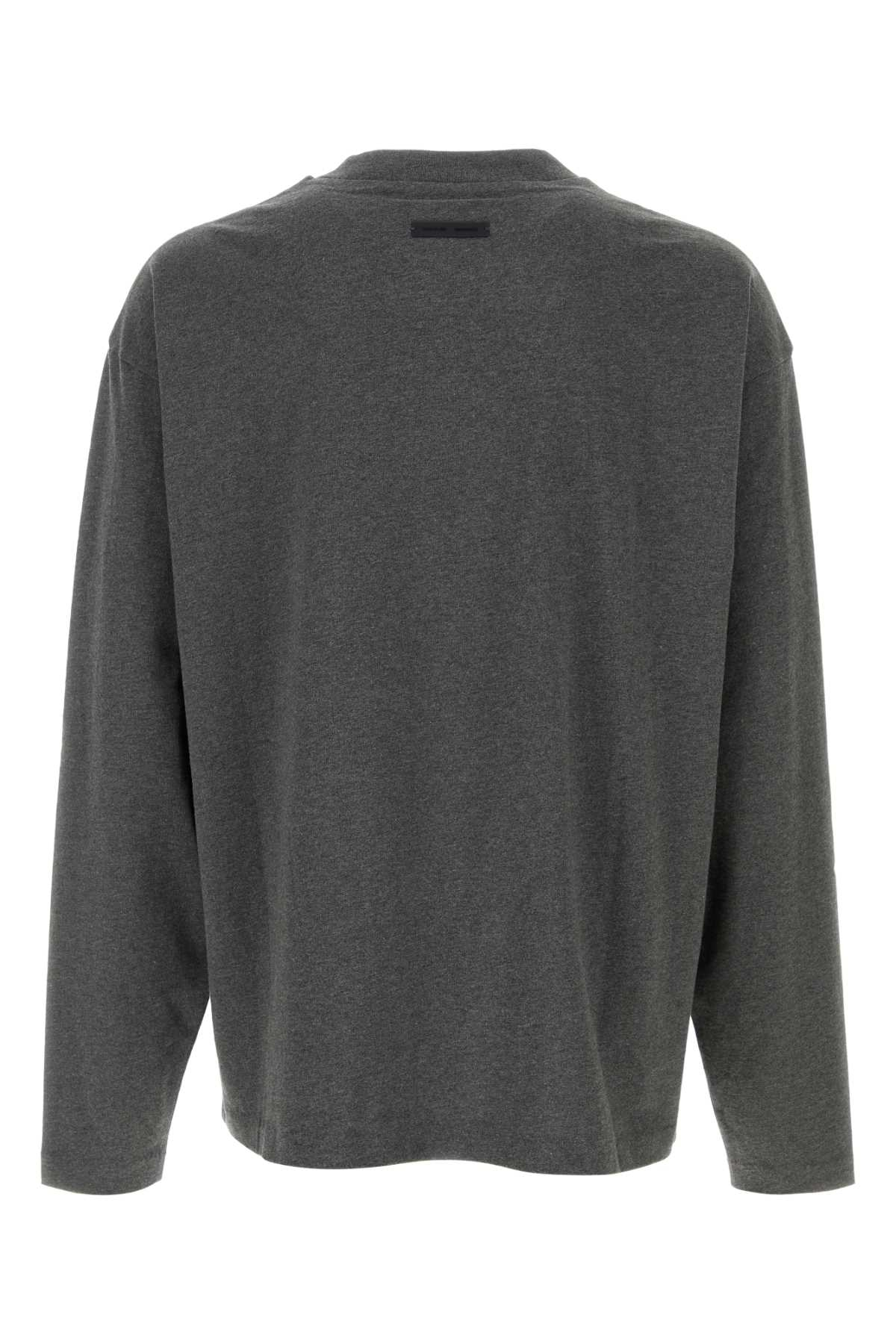 [FEAR OF GOD ESSENTIAL] T-shirts Long Sleeve SS26 125HO254201F CHARCOALHEATHER