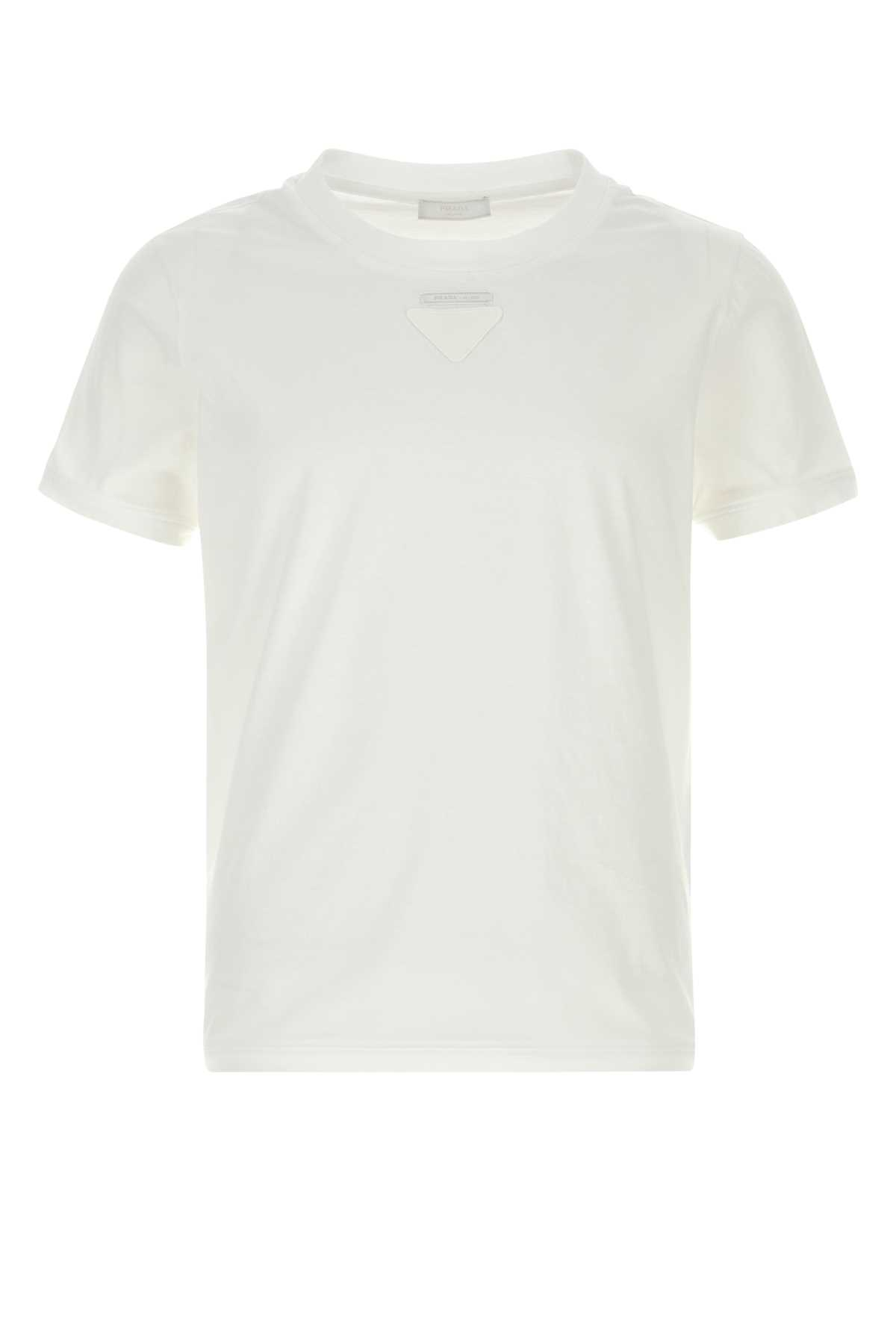 [Prada] T-shirts Short Sleeve SS26 UJN964SOOO18QZ F0009