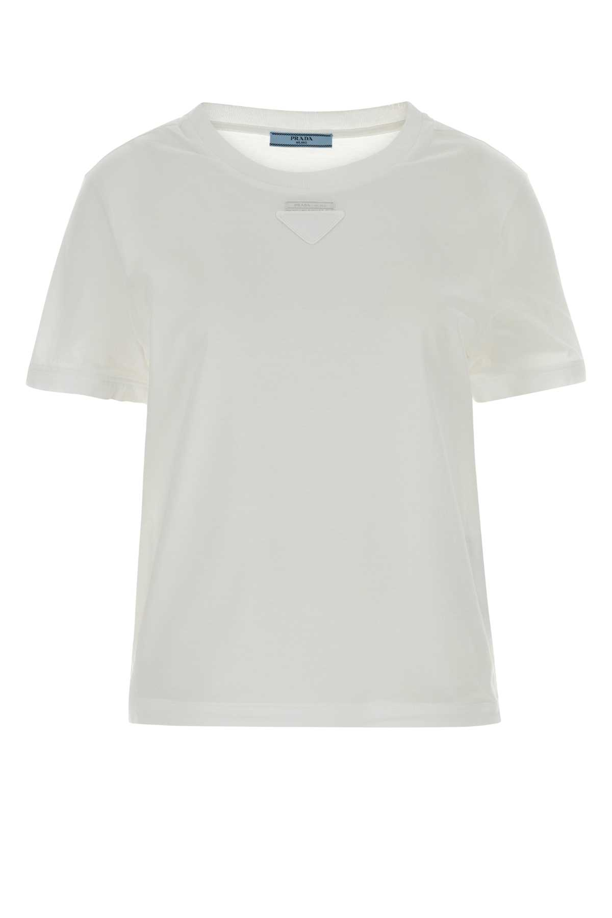 [Prada] T-shirts Short Sleeve SS26 3569BSOOO18QZ F0009