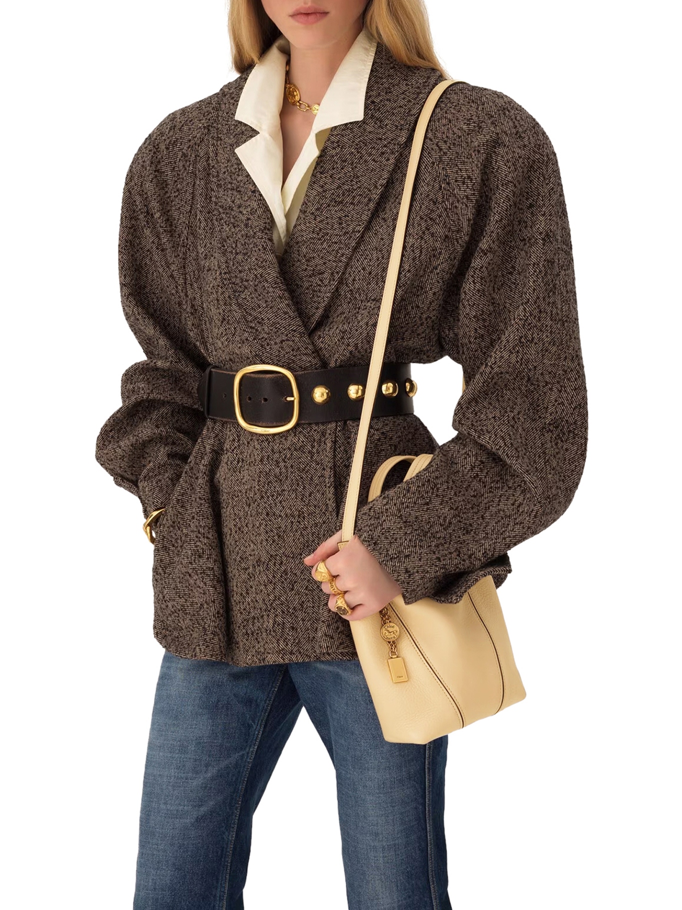 [Chloe] Cross body bag FW26 CH25SS812N84086 PETAL BEIGE