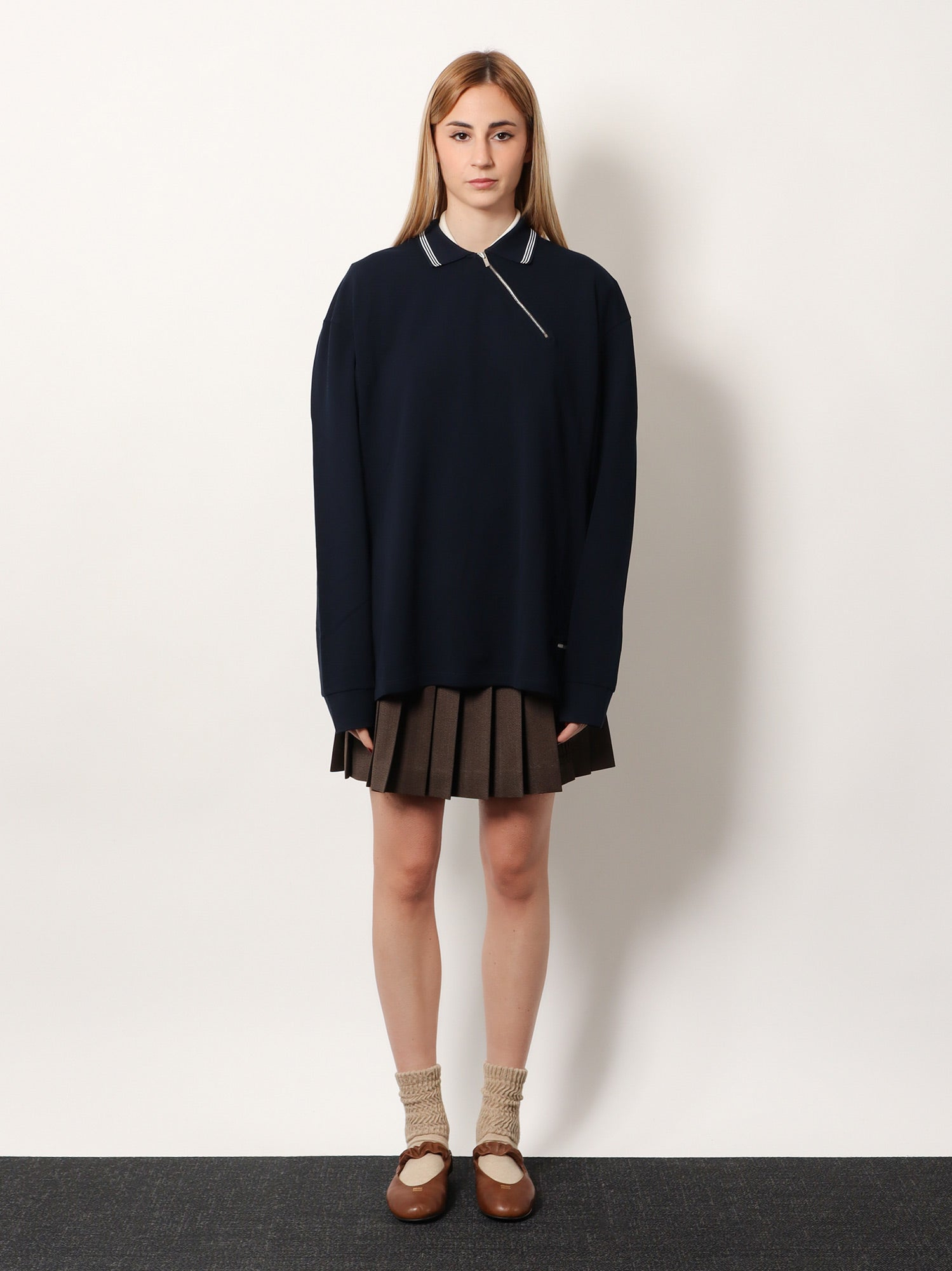 [Miu Miu] Shirts Long Sleeve SS26 MJLA20SOOO18ZWF0008