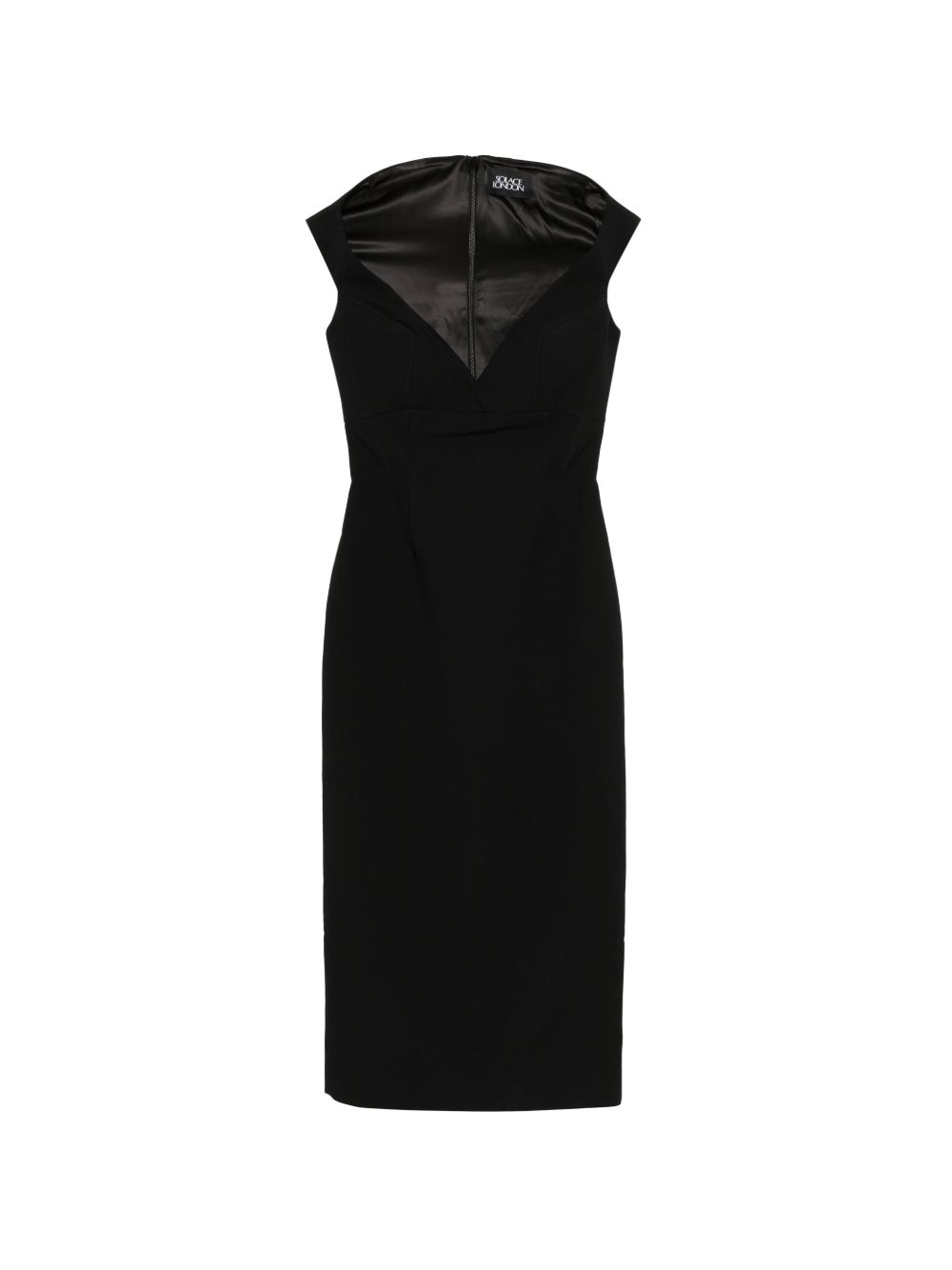 [Solace London] Sleeveless dress SS26 OS47051BLACK