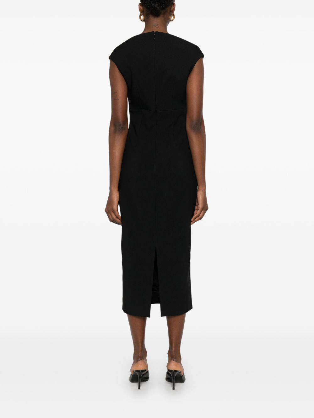 [Solace London] Sleeveless dress SS26 OS47051BLACK