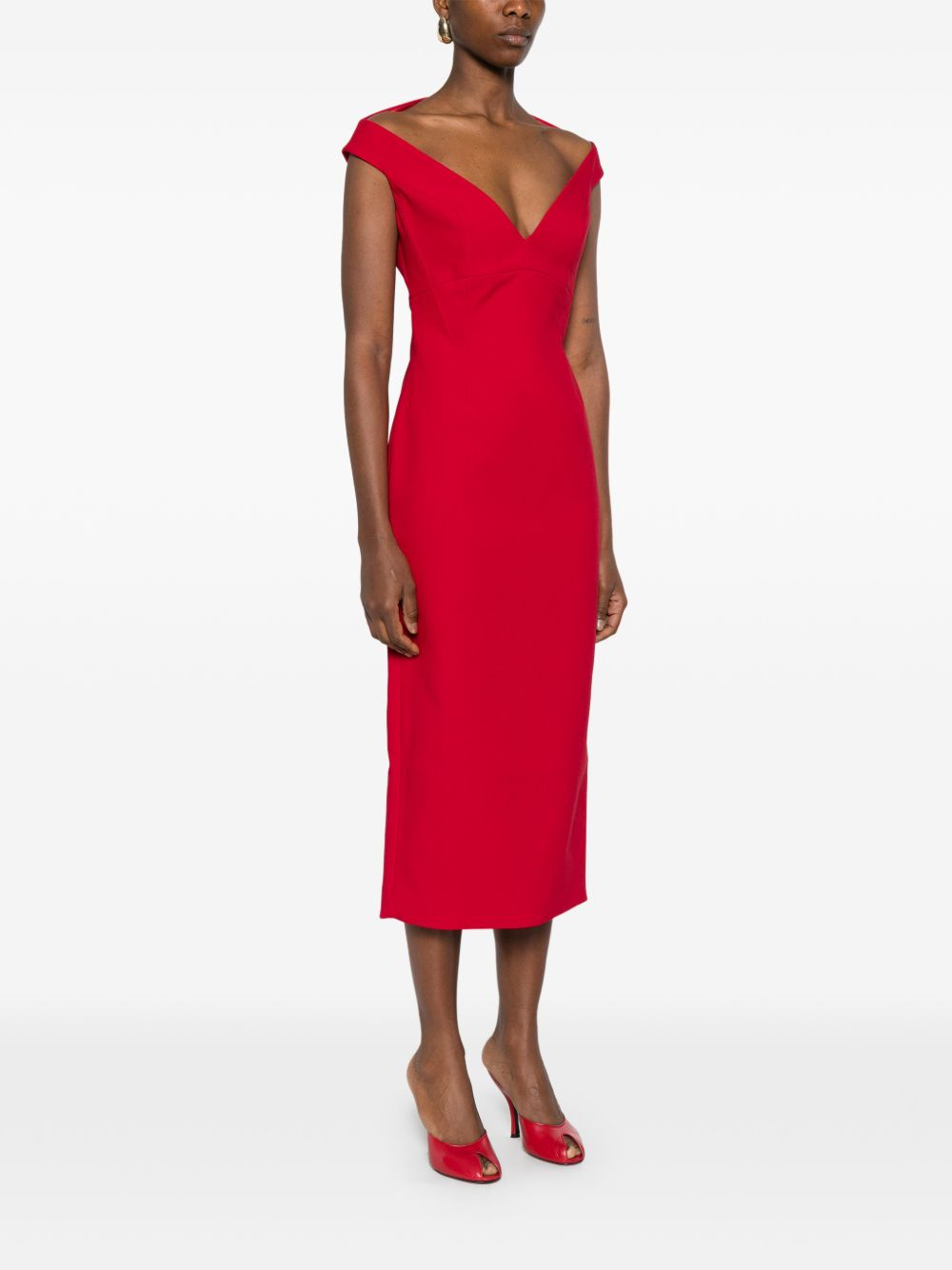 [Solace London] Sleeveless dress SS26 OS47051RED