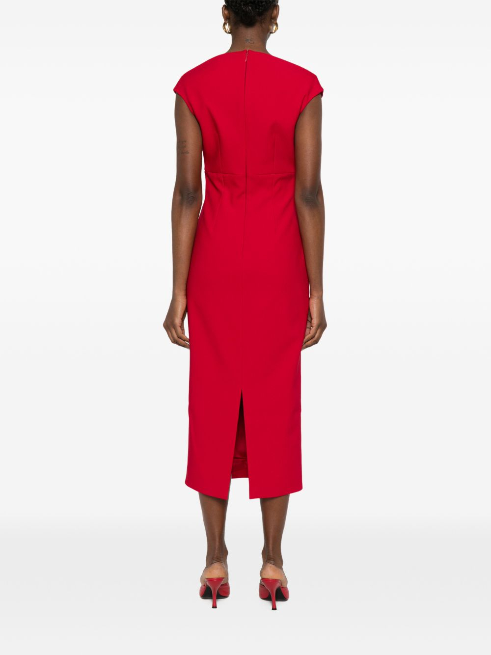[Solace London] Sleeveless dress SS26 OS47051RED