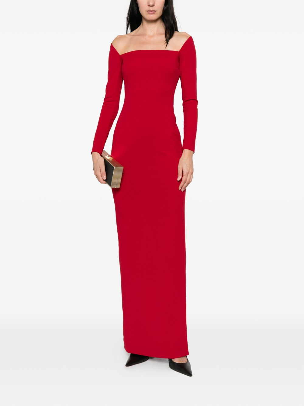 [Solace London] Long sleeve dress SS26 OS47029RED