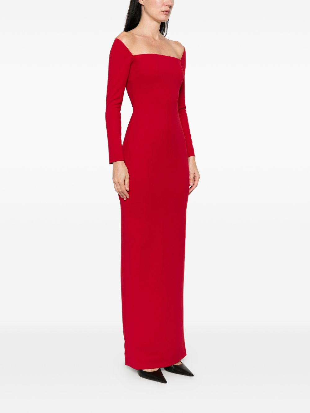 [Solace London] Long sleeve dress SS26 OS47029RED