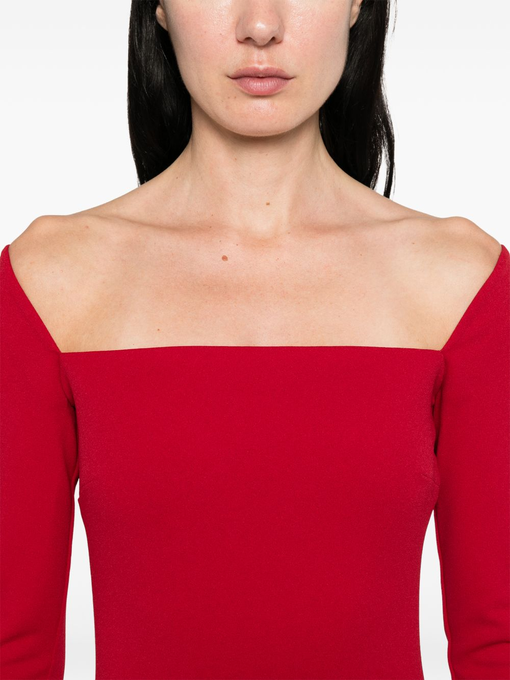 [Solace London] Long sleeve dress SS26 OS47029RED