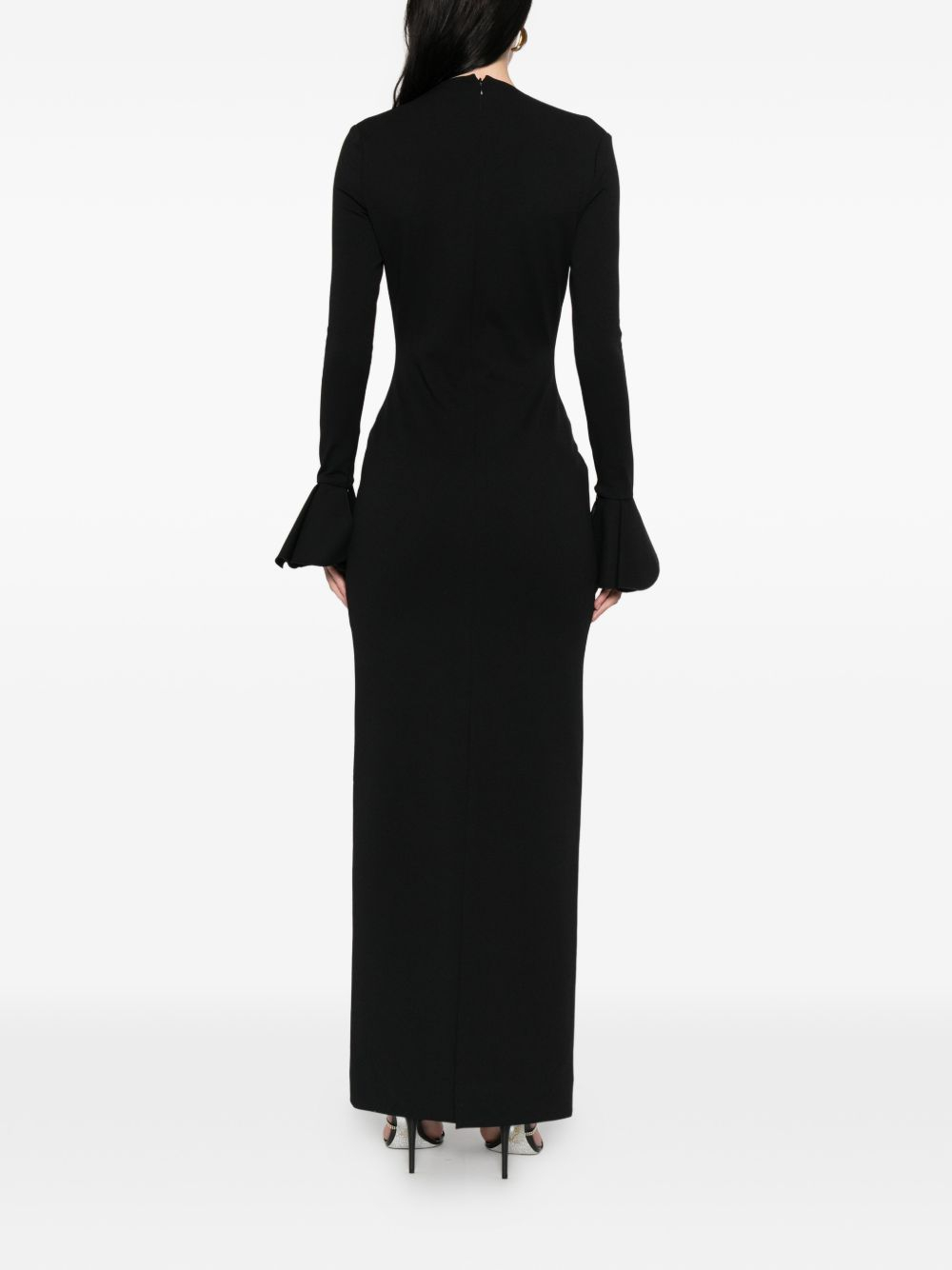 [Solace London] Long sleeve dress SS26 OS47028BLACK