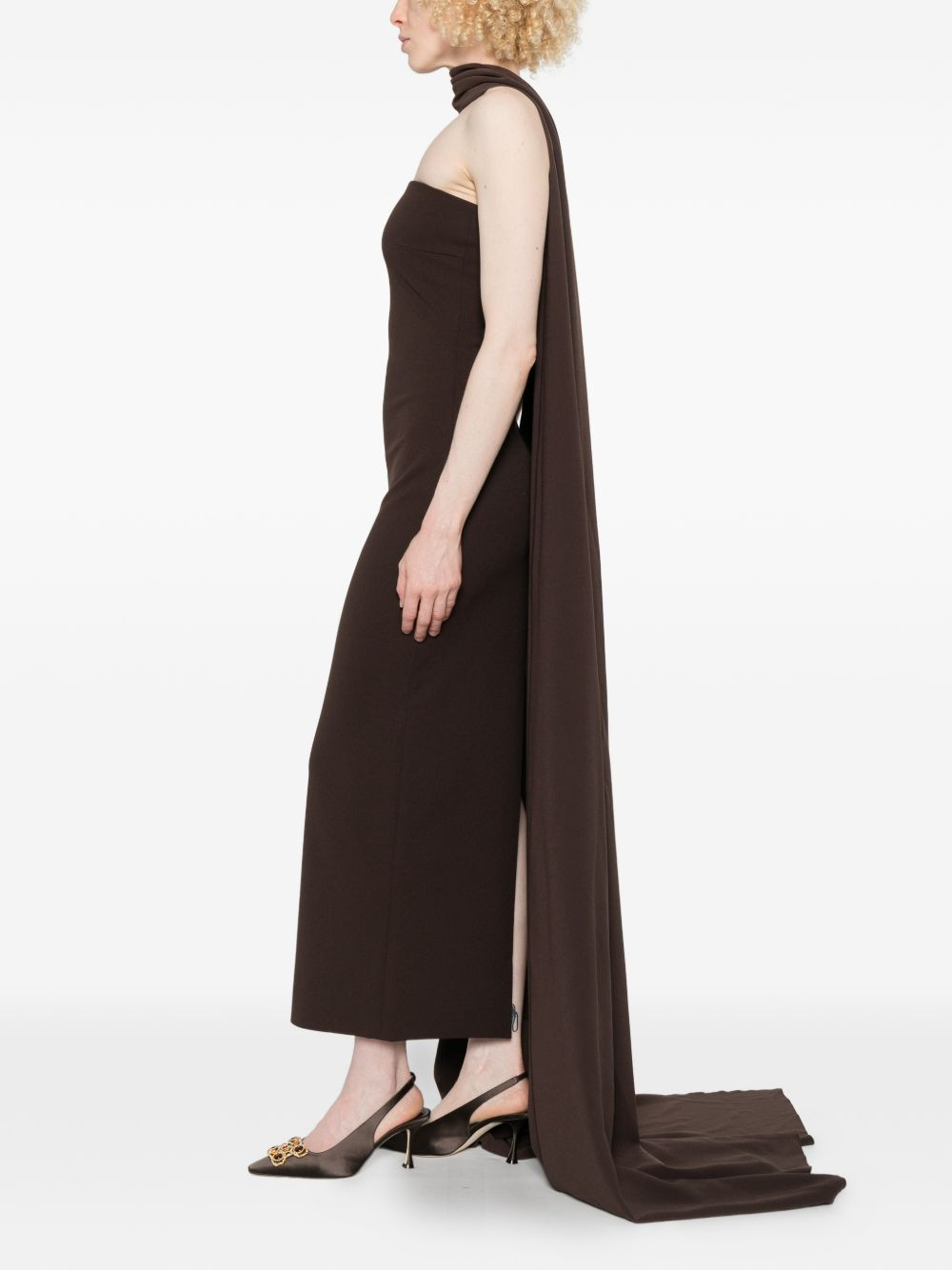 [Solace London] Sleeveless dress SS26 OS47049CHESNUT