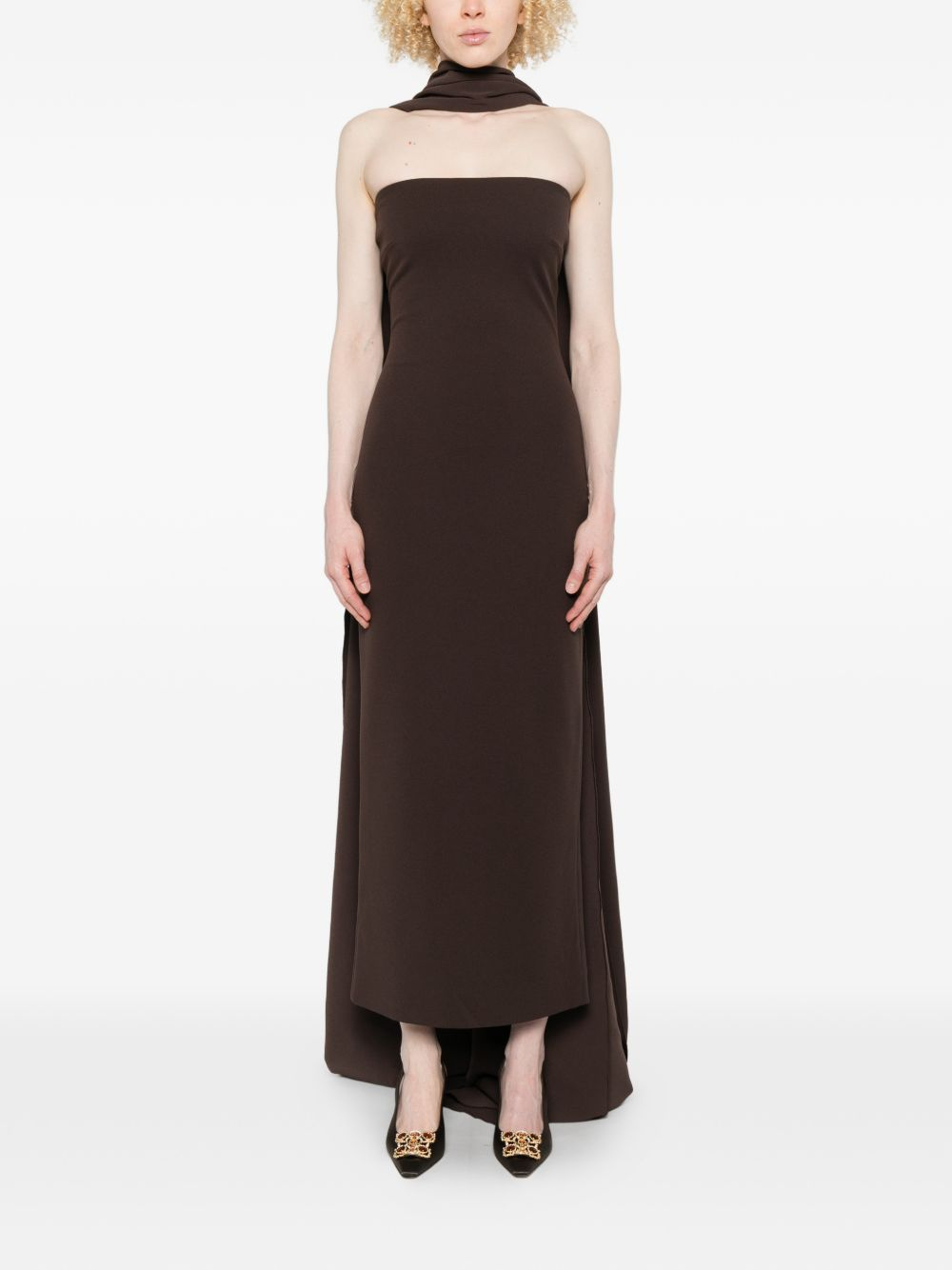 [Solace London] Sleeveless dress SS26 OS47049CHESNUT