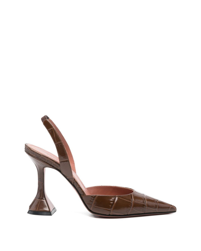 [Amina Muaddi] Pumps SS26 16S366045HOLBROWN