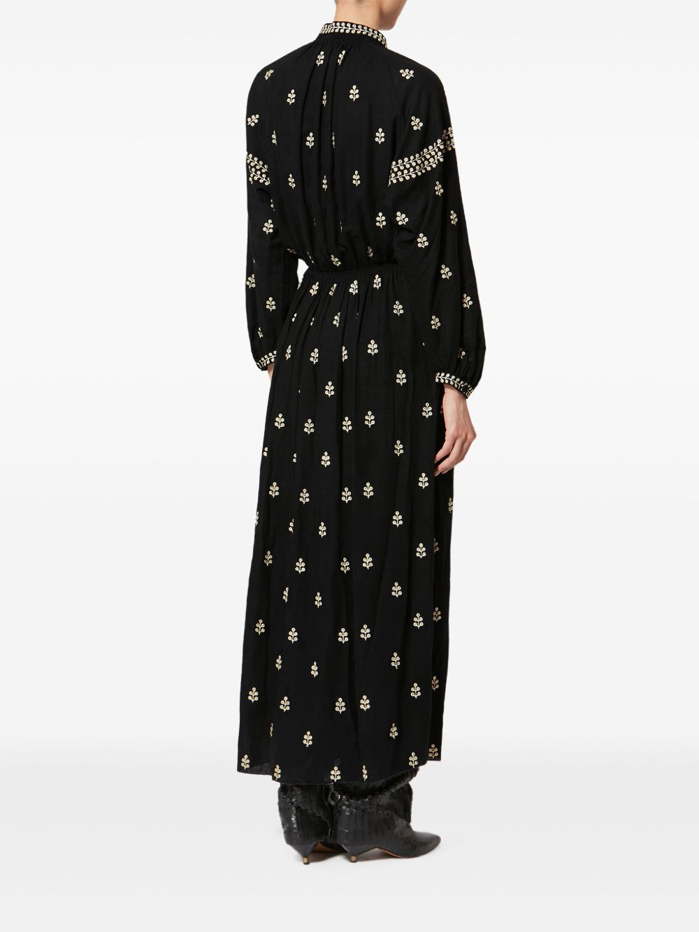 [Isabel Marant] Long sleeve dress SS26 RO1027FA-D1J12I01BK