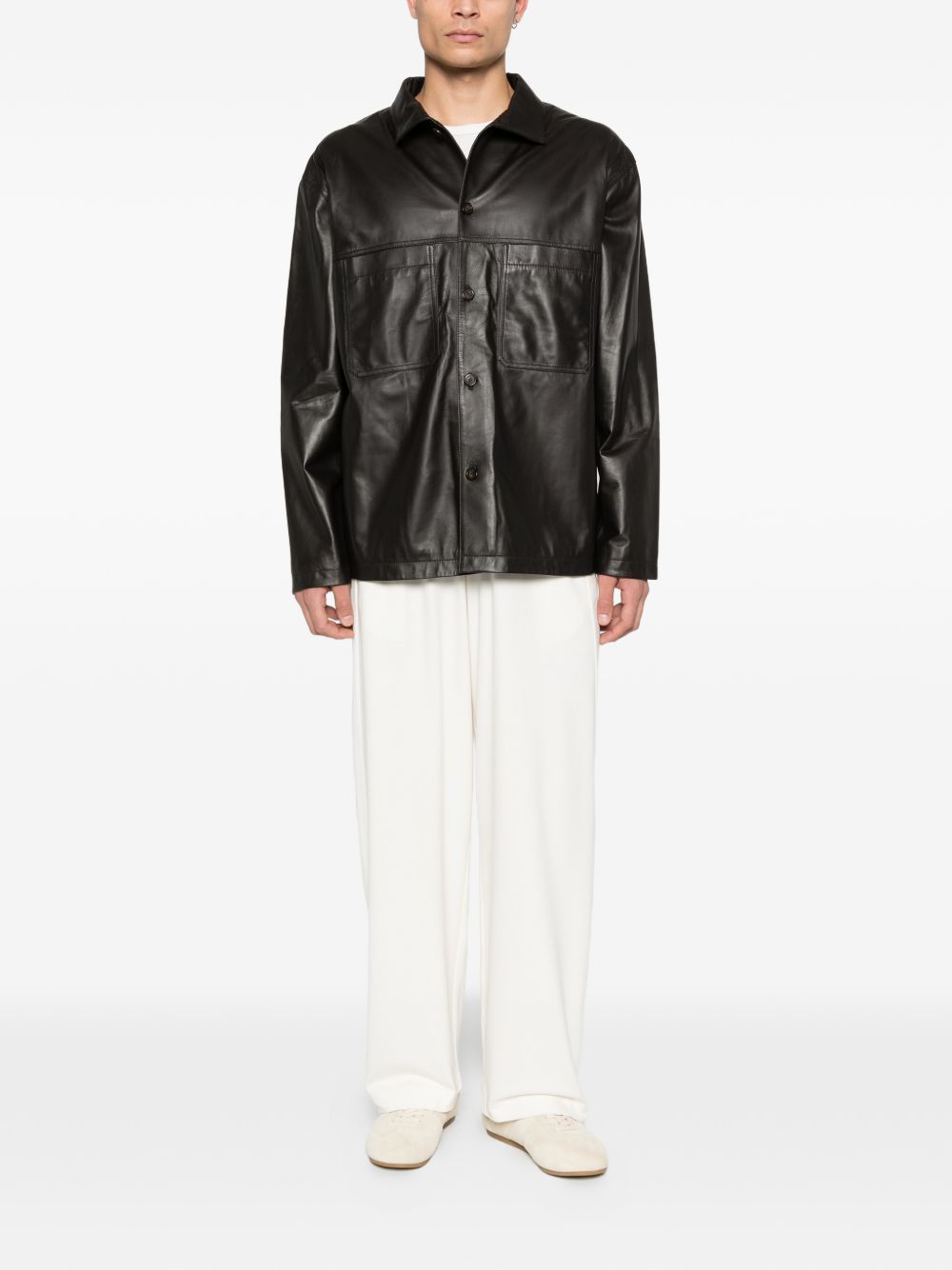 [E . ARMANI EXCLUSIVE PRE] Trousers SS26 EM004748AF17659U1053