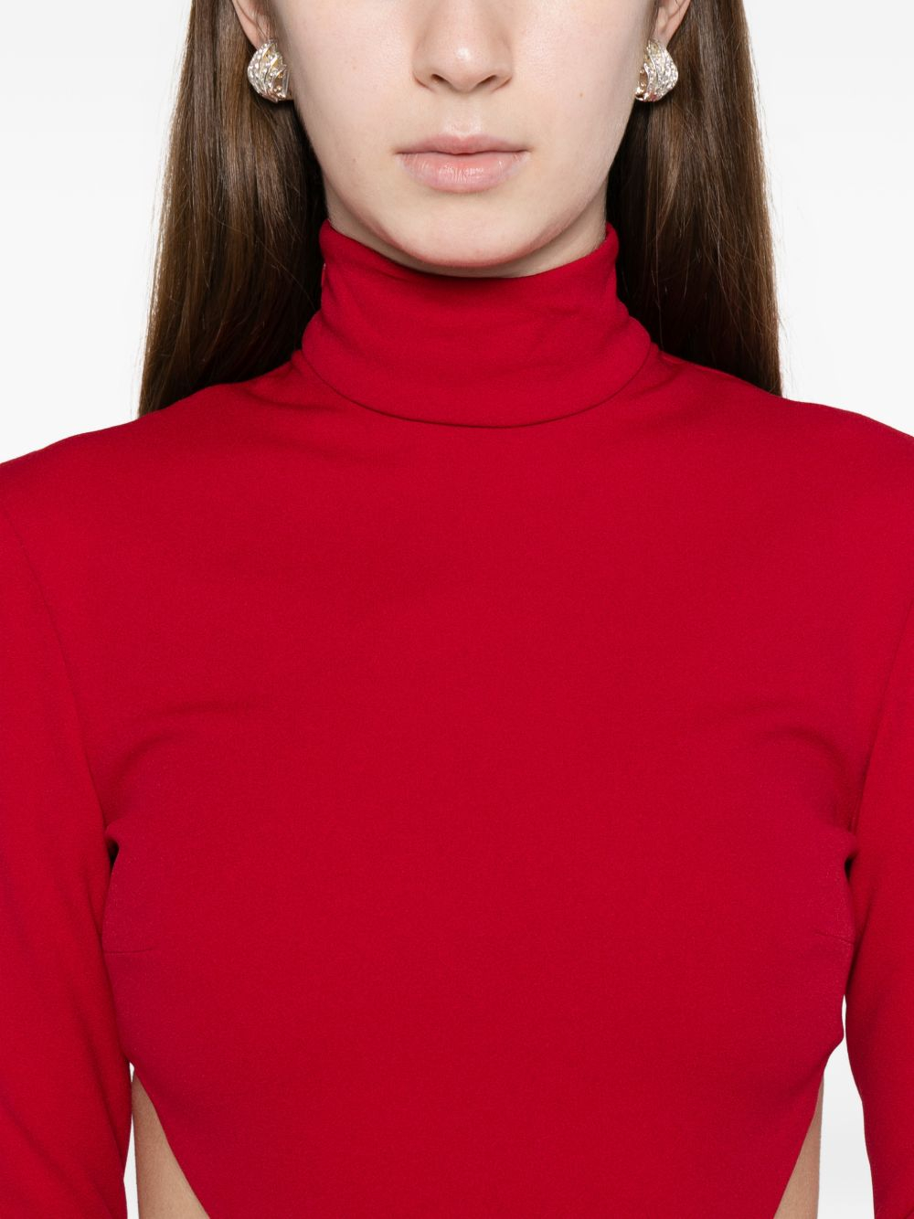 [Solace London] Long sleeve dress SS26 OS46036RED