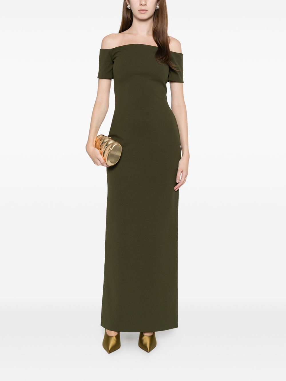 [Solace London] Sleeveless dress SS26 OS46026DARKOLIVE