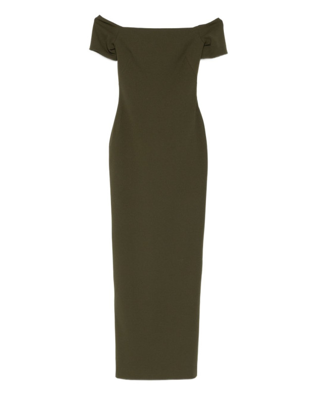 [Solace London] Sleeveless dress SS26 OS46026DARKOLIVE
