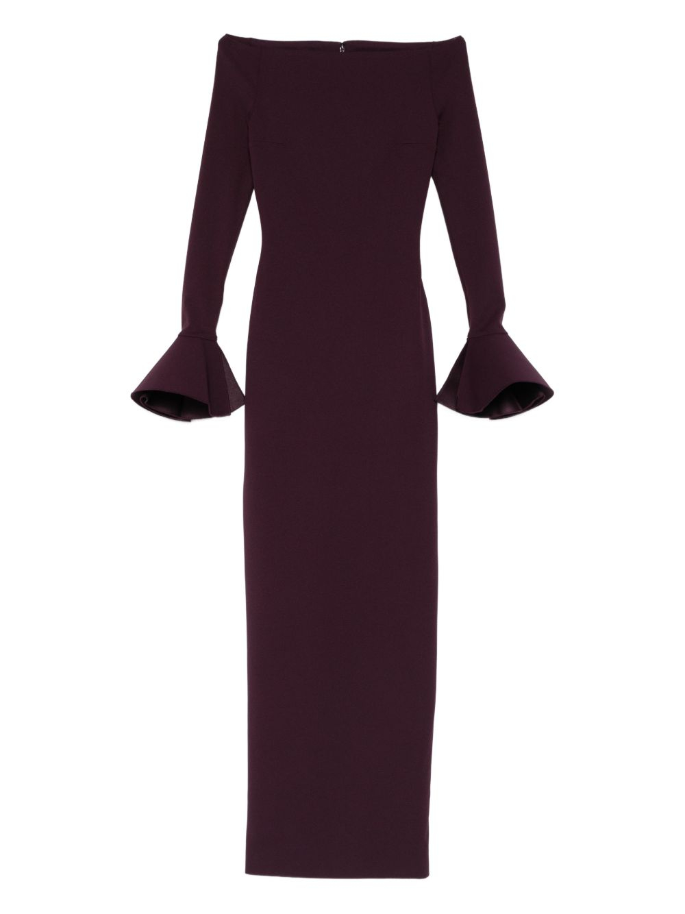 [Solace London] Long sleeve dress SS26 OS46053PLUM