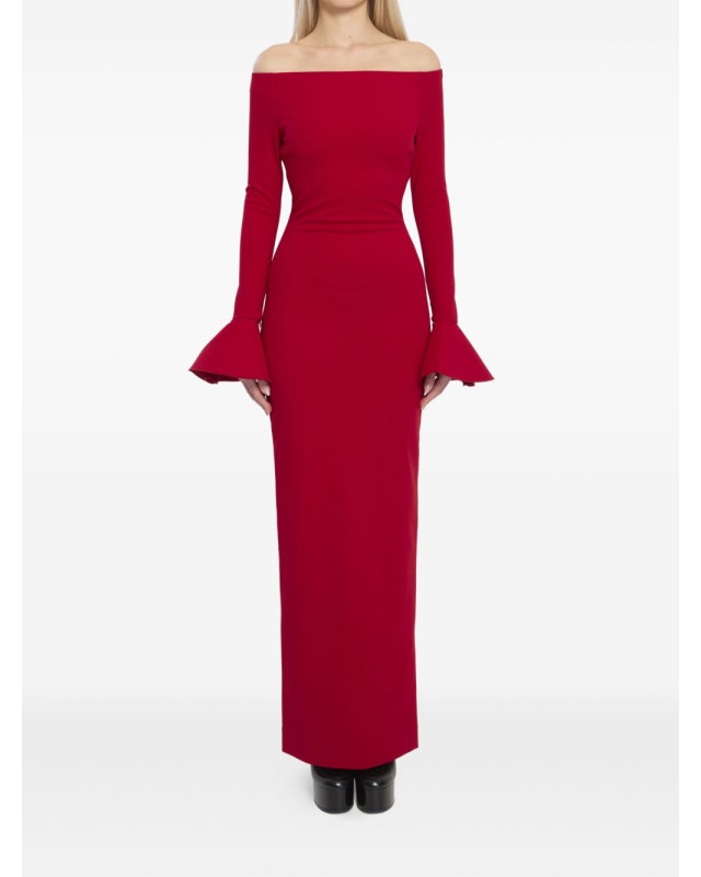 [Solace London] Long sleeve dress SS26 OS46053RED