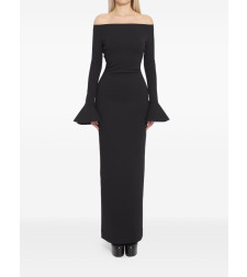 [Solace London] Long sleeve dress SS26 OS46053BLACK