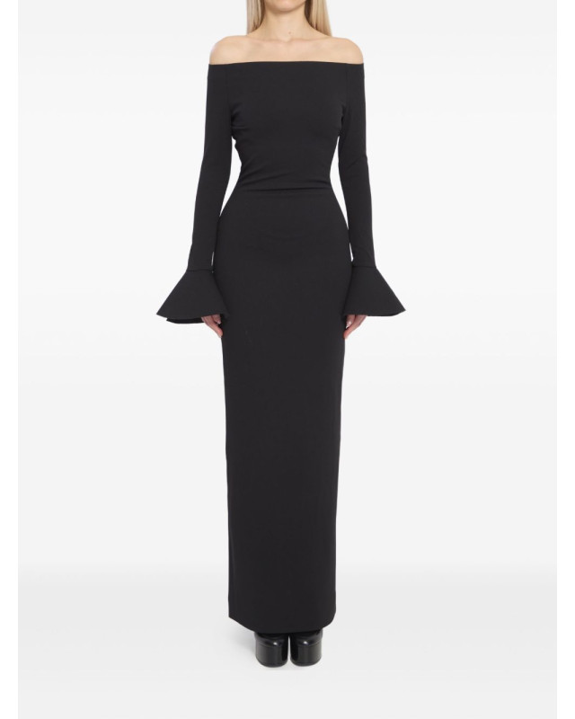 [Solace London] Long sleeve dress SS26 OS46053BLACK