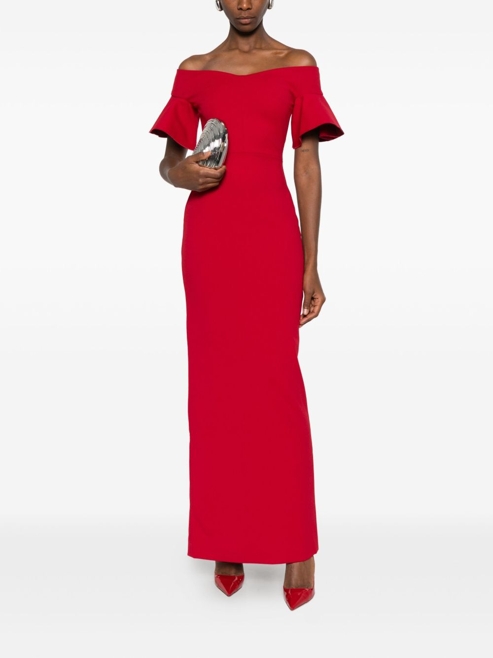 [Solace London] Sleeveless dress SS26 OS46003RED