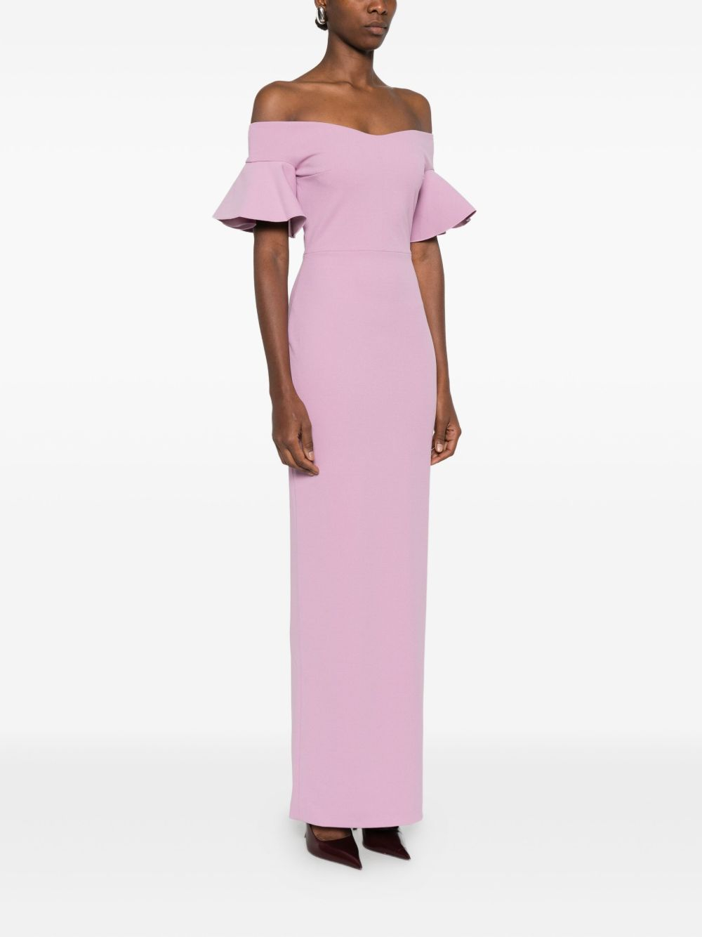 [Solace London] Short sleeve dress SS26 OS46003WISTERIA