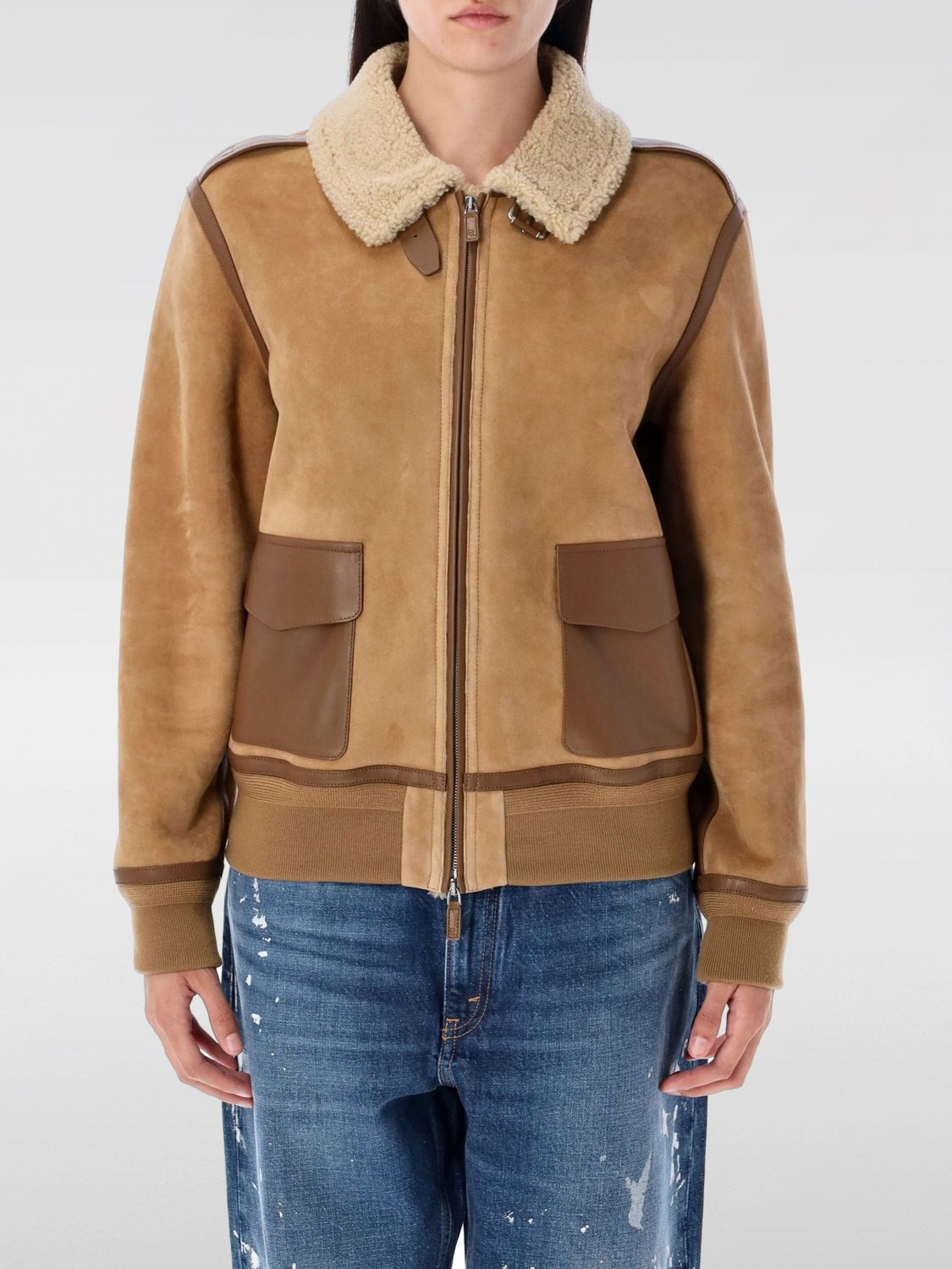 [Polo Ralph Lauren] Leather Jacket FW25 290P01983 001
