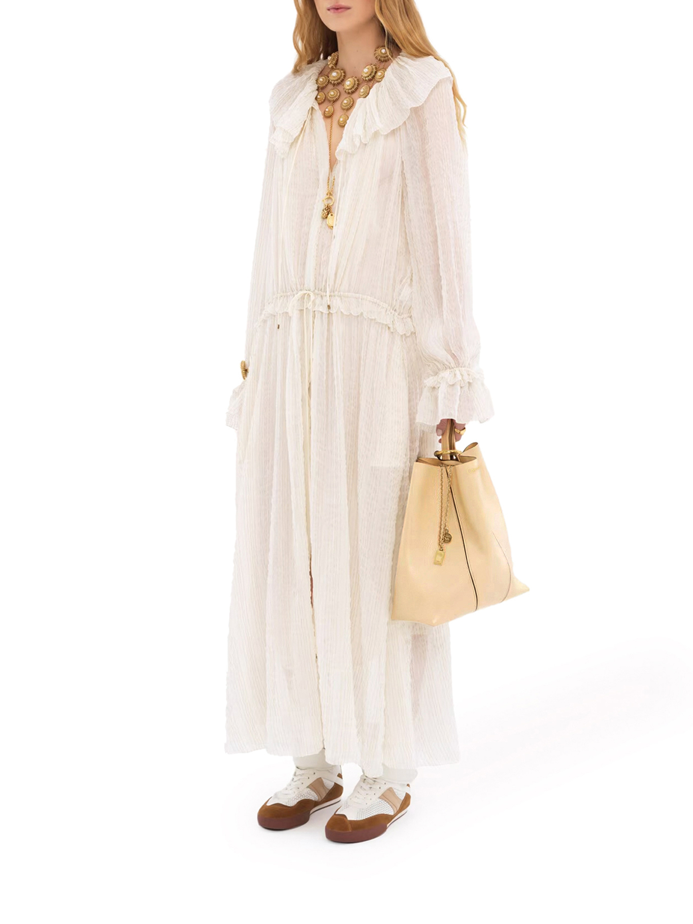 [Chloe] Tote bag FW26 CHC25SS811N84086 PETAL BEIGE