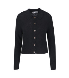 [Our Legacy] Cardigan FW26 W4233MBBLACK FUZZY ALPACA