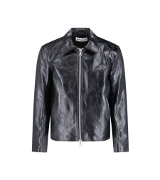 [Our Legacy] Leather Jacket FW26 M4239MTDTOP DYED BLACK LEATHER