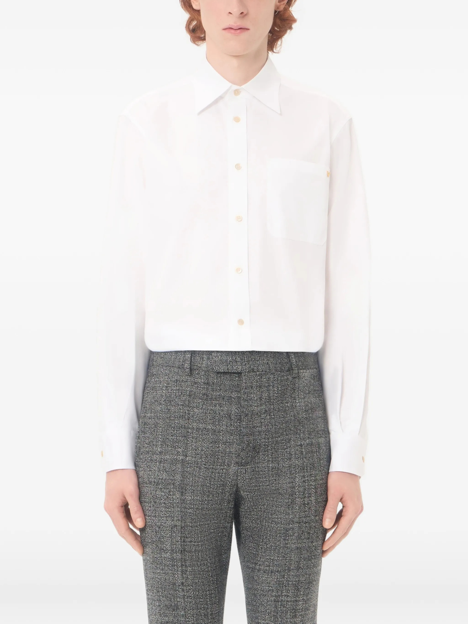 [Valentino Garavani] Shirts Long Sleeve FW26 9V3ABB84BH10BO