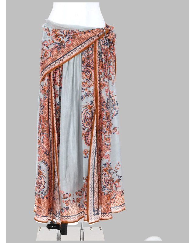 [Zimmermann] Long skirt FW26 8066SSS261_BLUPF
