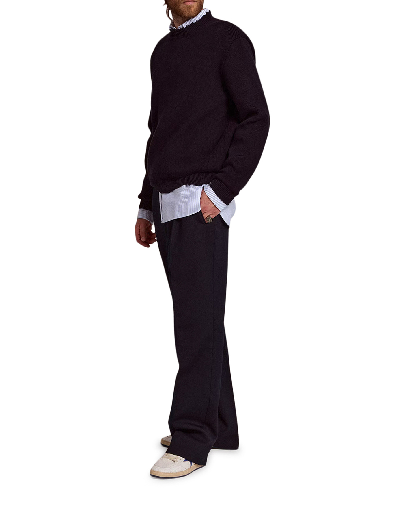 [GOLDEN GOOSE DELUXE BRAND] Knitwear FW26 GMP00839P00066250486 DARK BLUE
