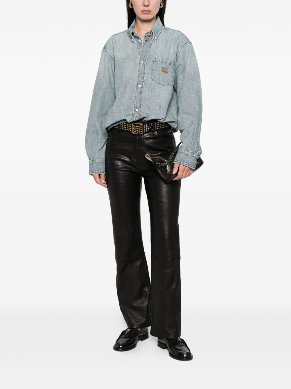 [Miu Miu] Shirts Long Sleeve SS26 GWC13318JIF0076