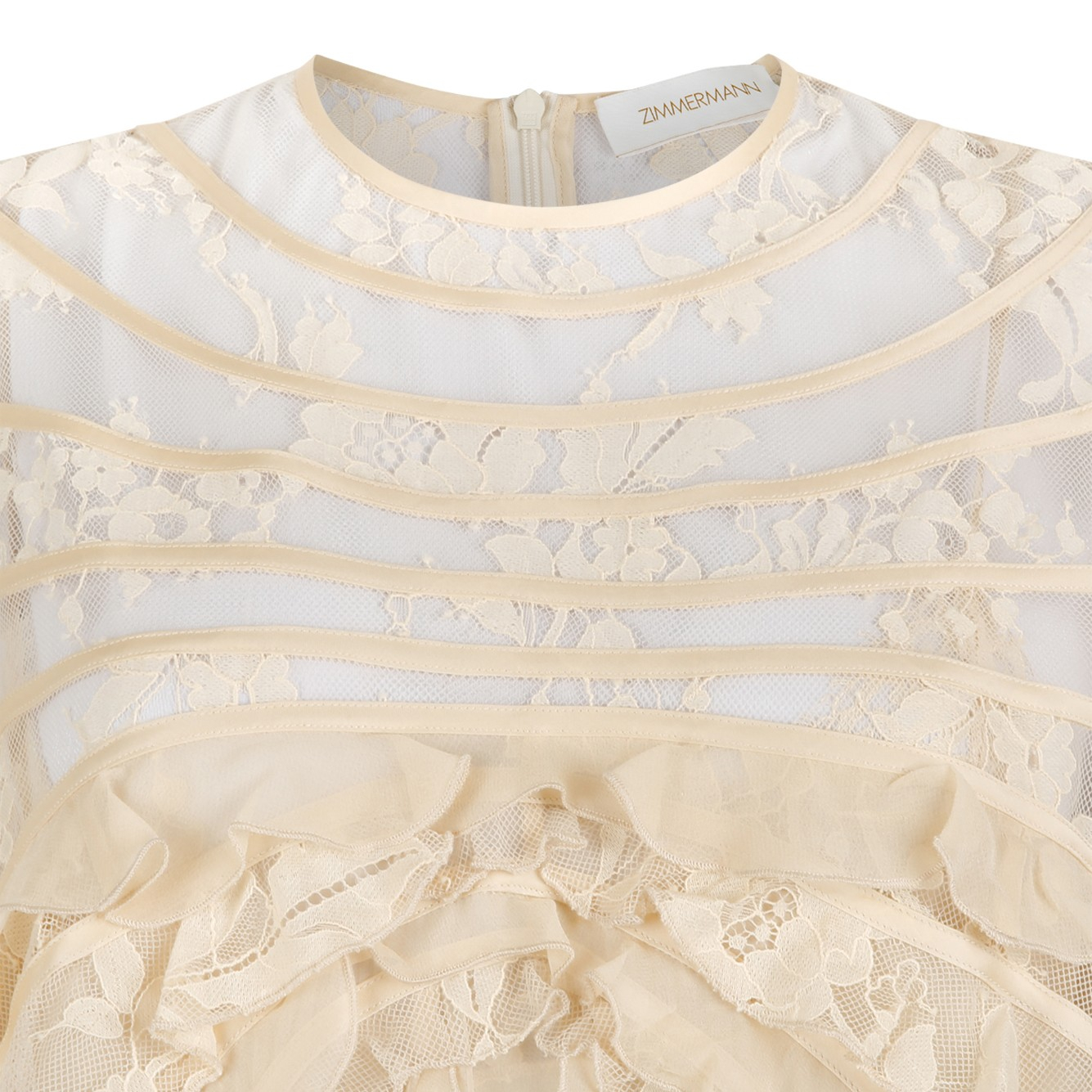 [Zimmermann] Long sleeve dress SS26 7104DC261-CRM