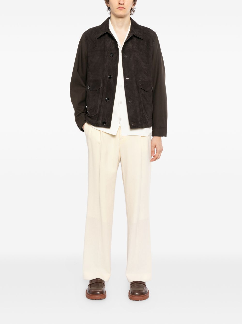 [BRIONI] Leather Jacket SS26 PLCR0LPD7092121
