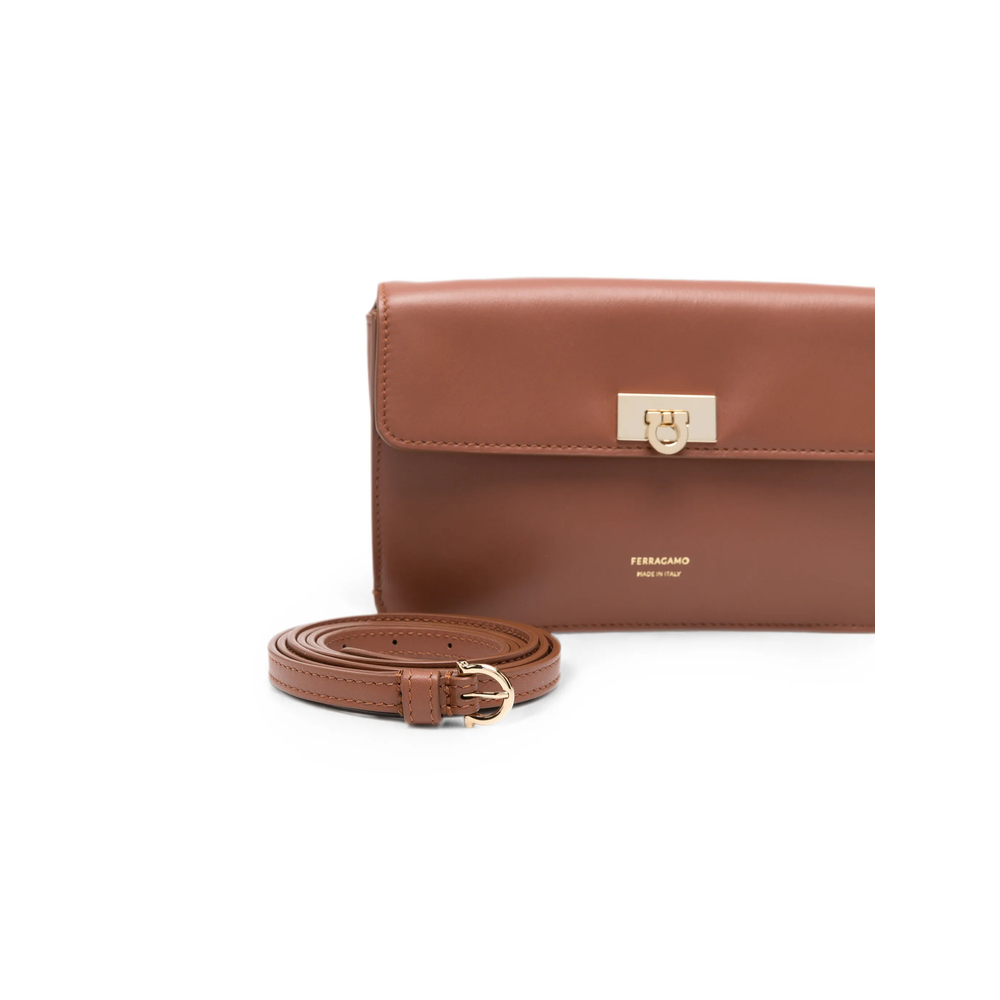 [Ferragamo] Minibag FW26 221165 0795688 COGNA