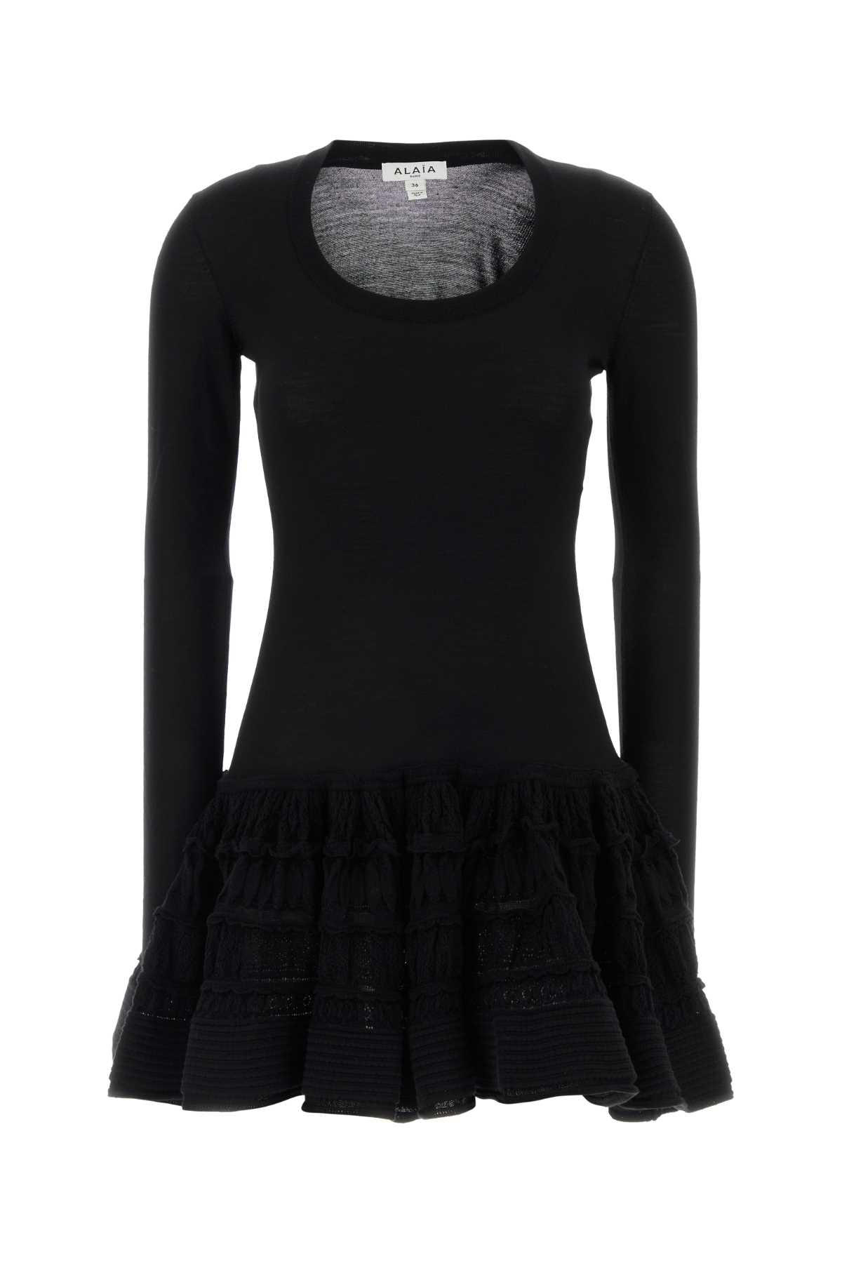 [Alaia] Long sleeve dress SS26 AA9R2867K164C 995