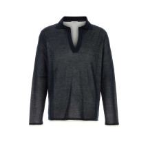 [Salvatore Ferragamo] T-shirts Long Sleeve SS26 145399793168 NAVYWHITE