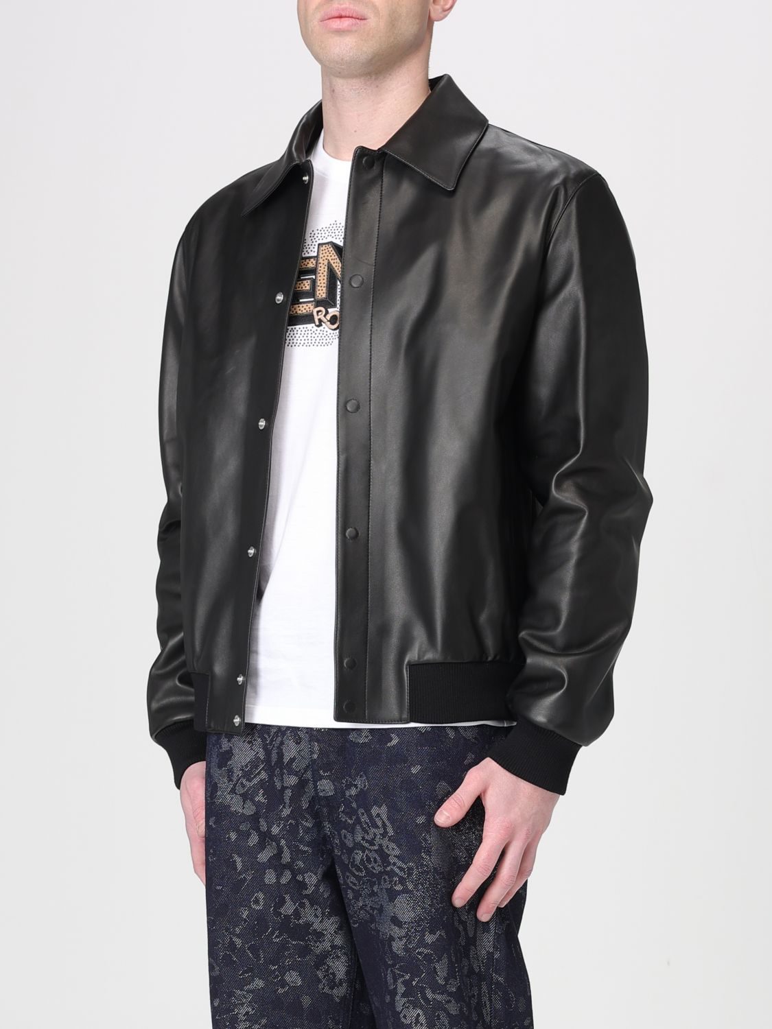 [Fendi] Leather Jacket SS26 FPJ139ATJZ F0GME