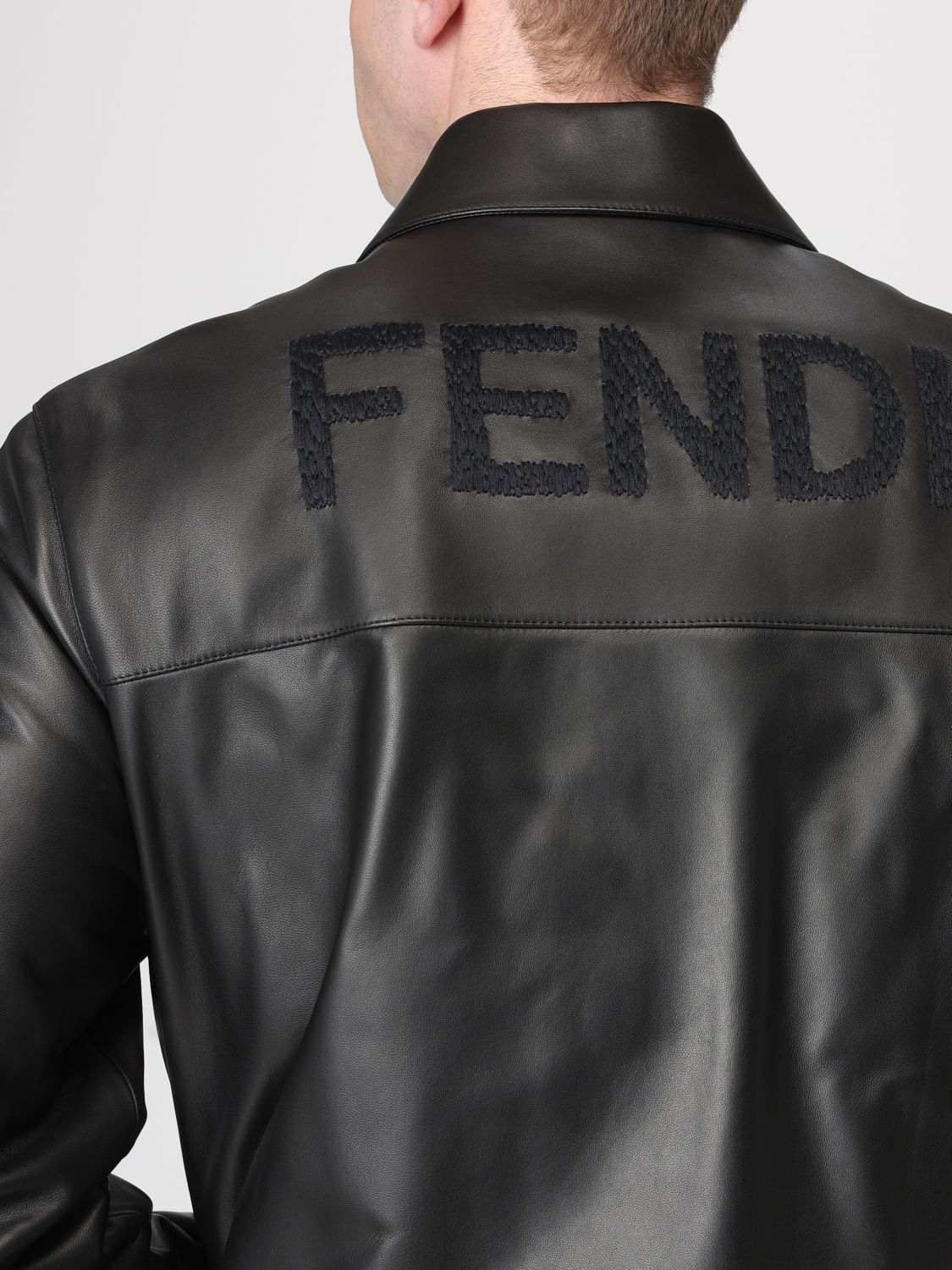 [Fendi] Leather Jacket SS26 FPJ139ATJZ F0GME