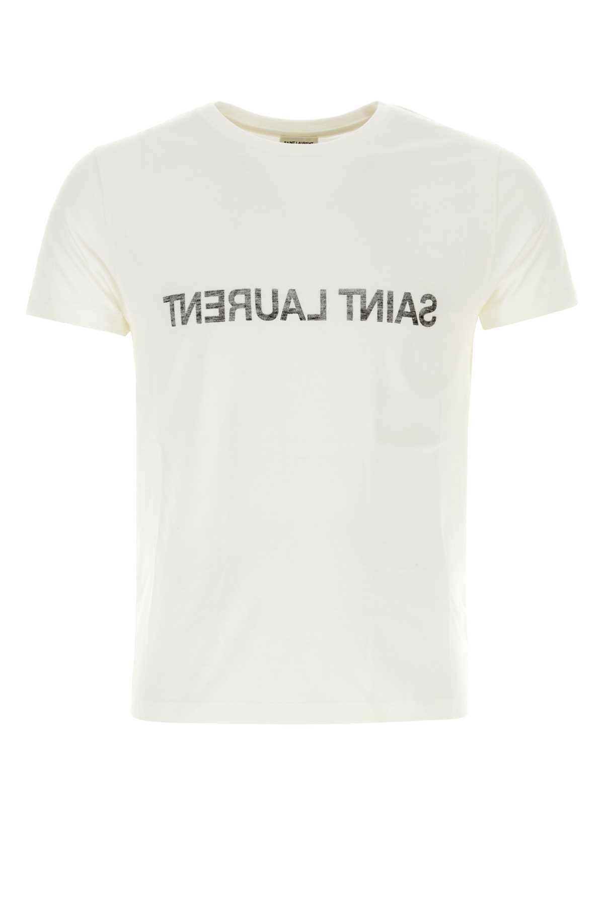 [Saint Laurent] T-shirts Short Sleeve SS26 663278Y37AW 9744