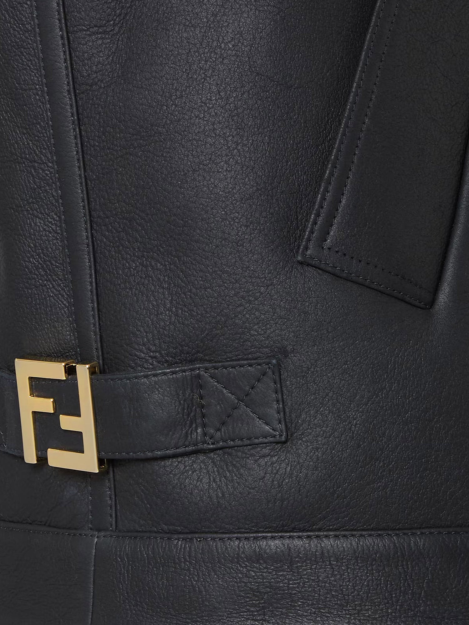 [Fendi] Leather Jacket FW25 FM5434AHBDF0GME