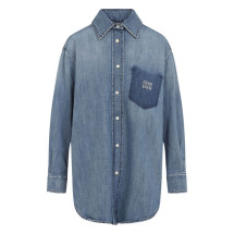 [Miu Miu] Shirts Long Sleeve FW25 GWC12517GGF0076
